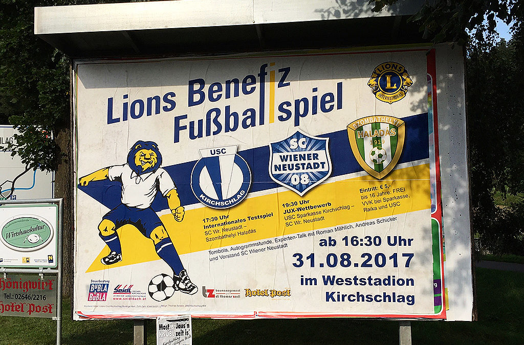 Lions Benefiz Fußballspiel