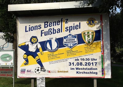 Lions Benefiz Fußballspiel