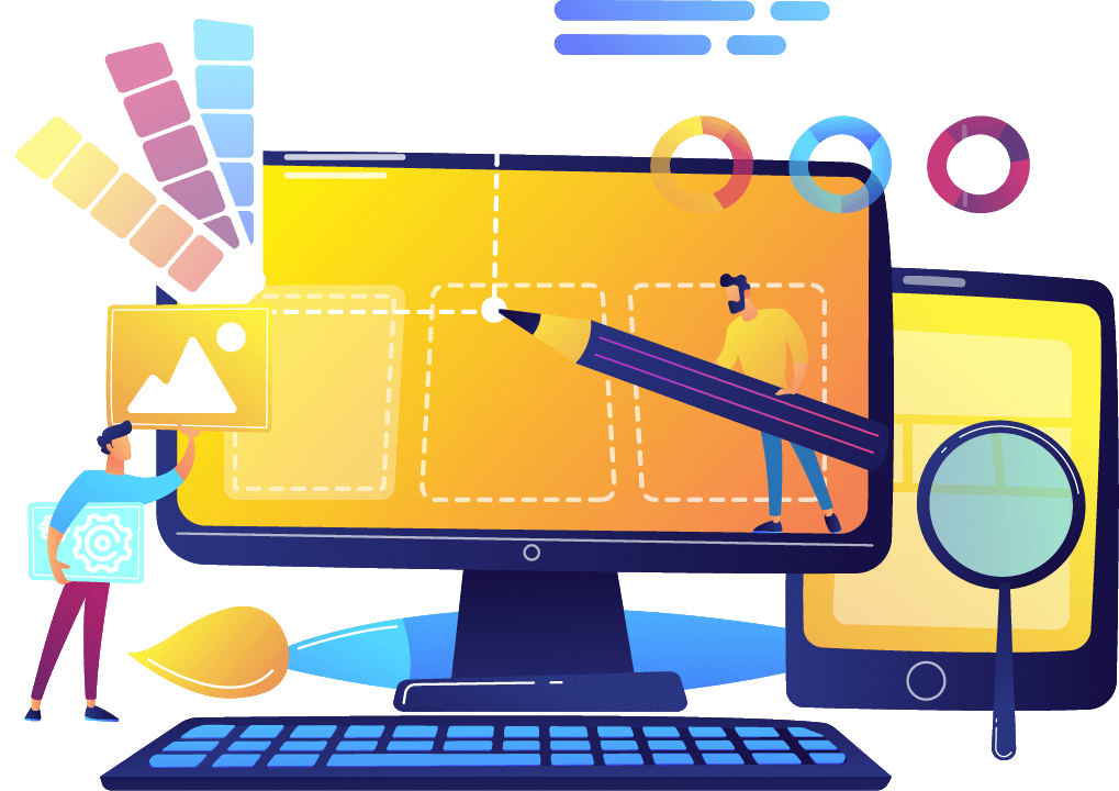 druckElement 1 Flat Design Büro