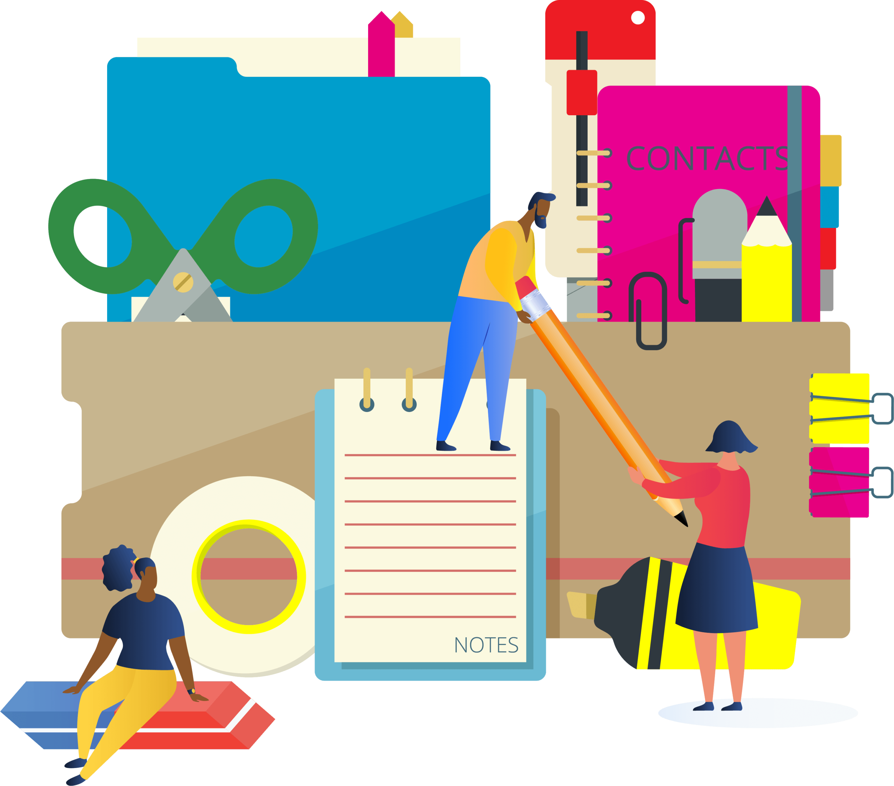 skriboElement 1 Flat Design Büro